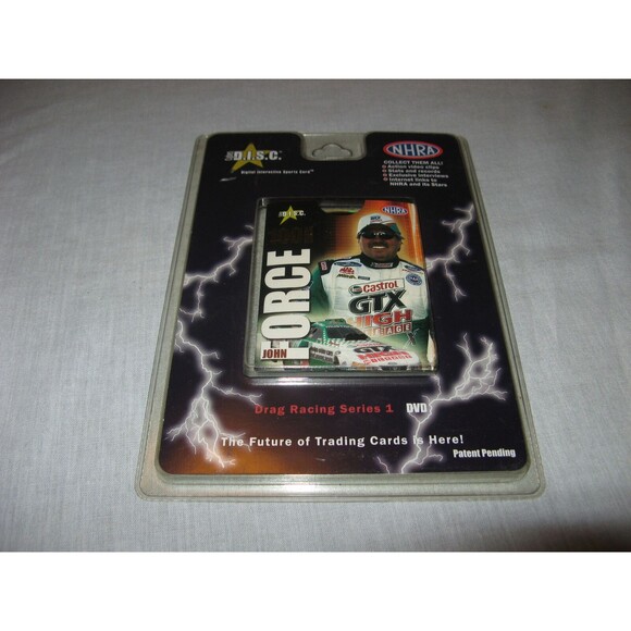 John Force NHRA Digital Interactive Sports Trading Card DVD Drag Racing NEW - Picture 1 of 3